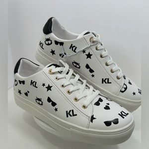 NWOB Karl Lagerfeld Paris Women's Lace Up Low Top Sneakers